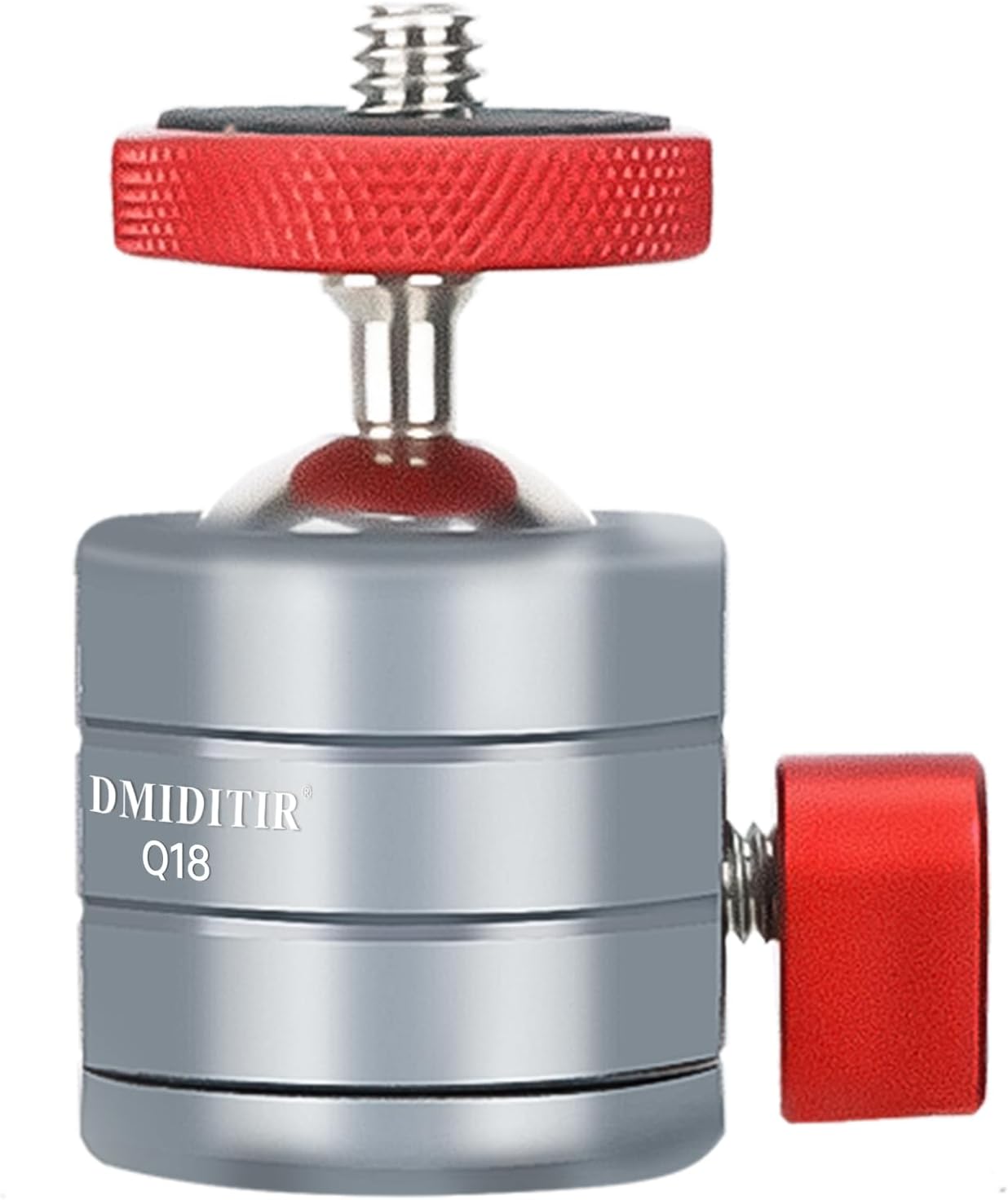 DMIDITIR Q18, 360 1/4" Mini Spherical Ball Head Panoramic Gimbal, Aluminum Construction, Interface, Compatible