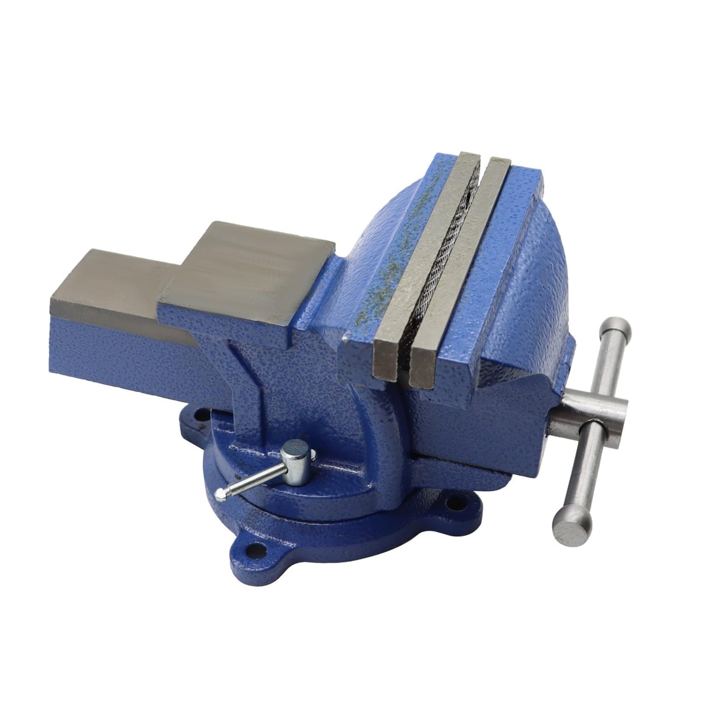 Nakkaa 6" Heavy Duty Bench Vise Cast Iron Vise with 360° Flexible Swivel Locking Base Home Work 6 Inch Swivel Bench Vice with Anvil