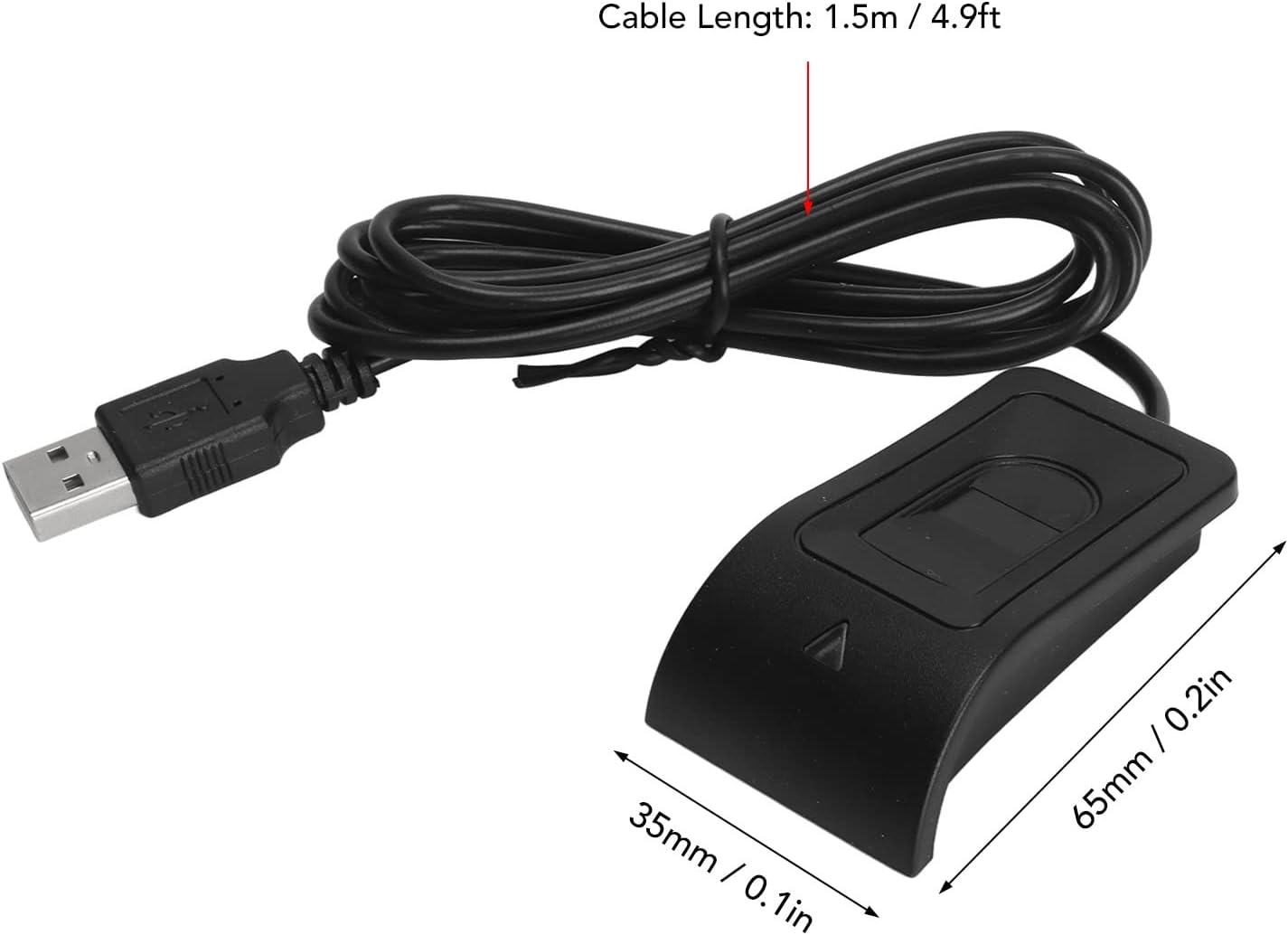 ZJchao 360 USB Fingerprint Reader Scanner, Mini Key Reader and Attendance Machine for with Calibration