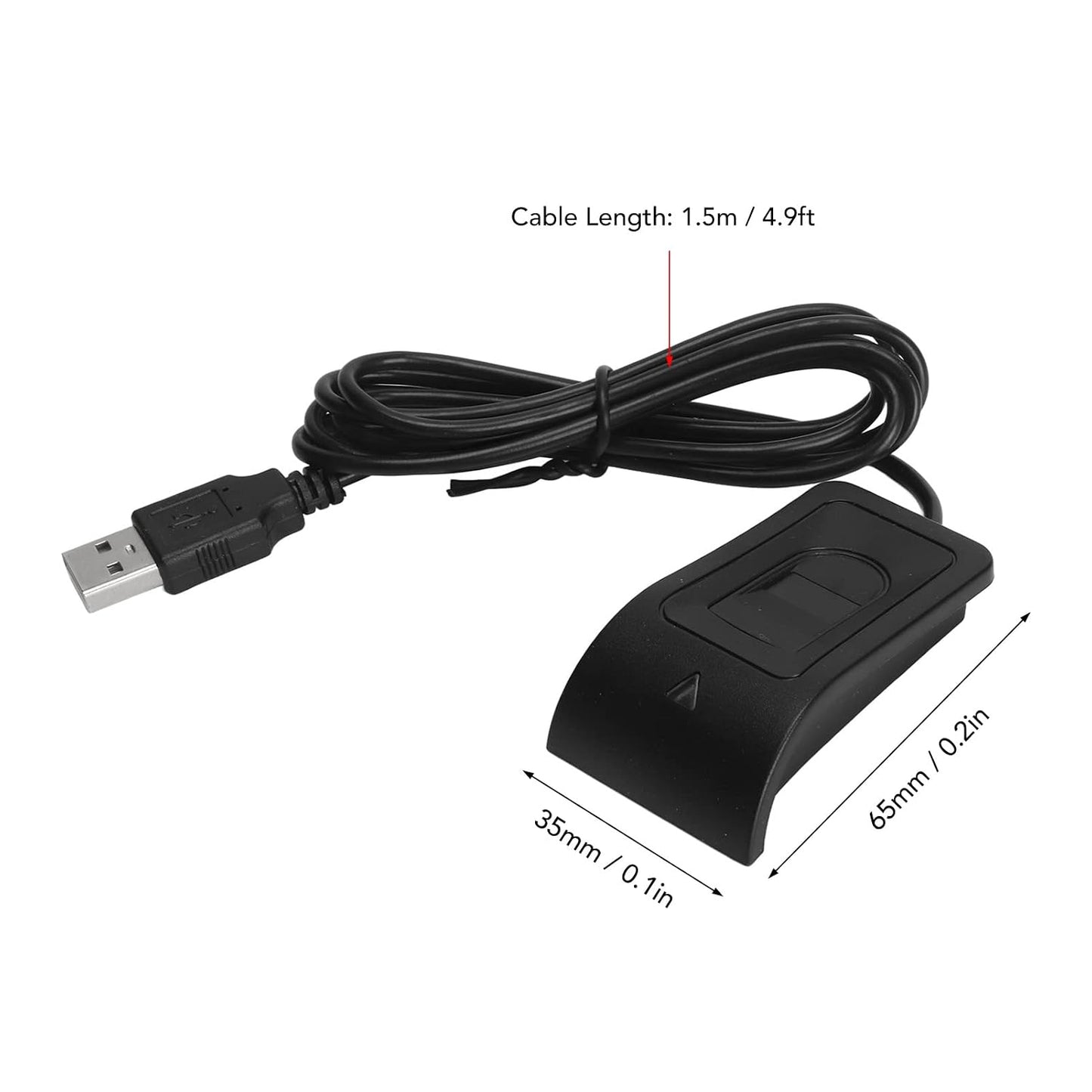 Naroote Fingerprint Reader, Fingerprint Reader Keyboard with Fingerprint Reader USB, Fingerprint Scanner USB