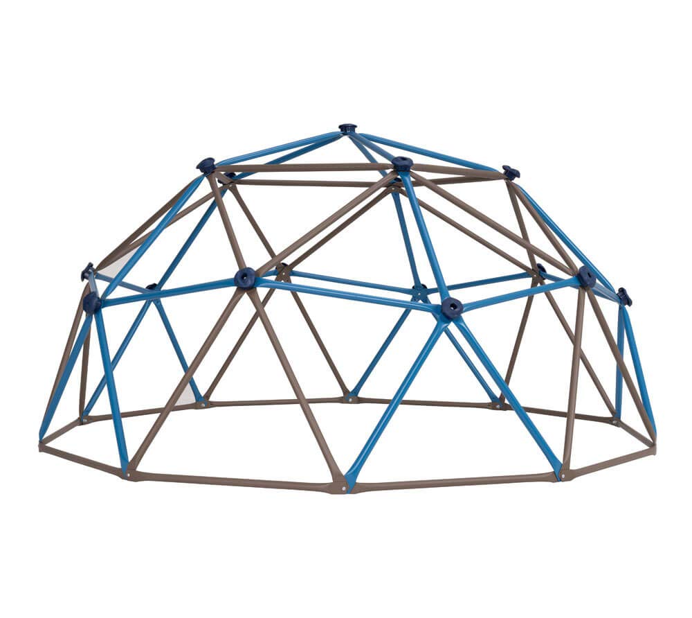 Lifetime 90939 Geometric Dome Climber Jungle Gym, 4.5' High x 9' Wide, Blue & Brown