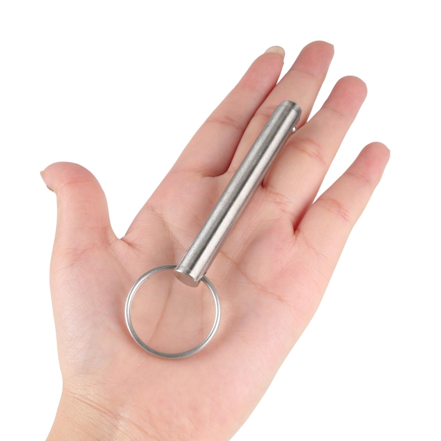 HZJPIN 2 Pcs Long Quick Release Pin, Diameter 3/8"(9.5mm), Usable Length 2.4"(61mm), Overall Length 3"(76mm), Full 316 Stainless Steel, Bimini Top Pin, Marine Hardware