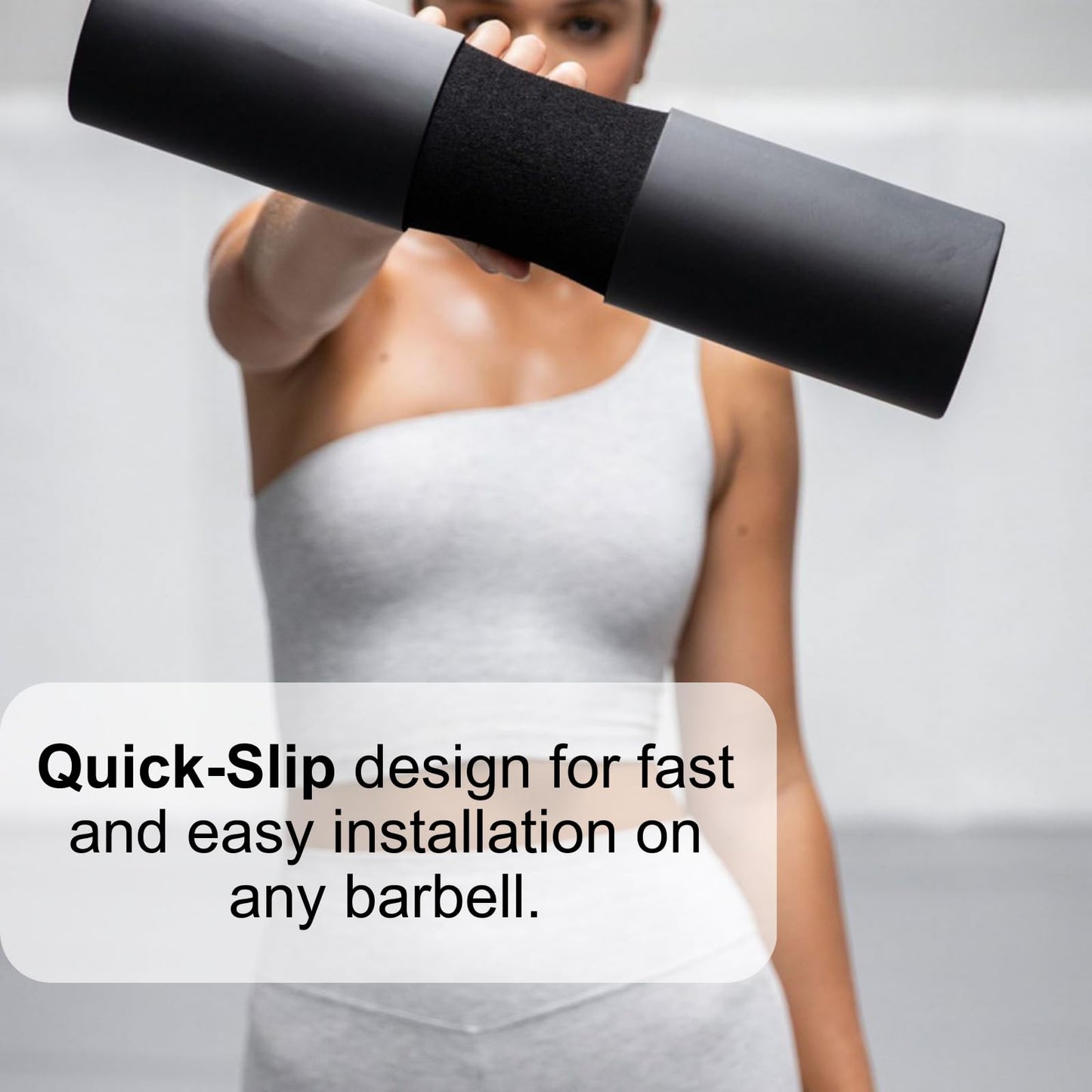 NuFit Squat & Hip Thrust Pad for Leg Day - Home Gym Barbell Pad for Squats & Lunges - Neck & Shoulder Support, Booty Work Secure and Stable - Dense padding for Comfy Glute Bridges, Smith Machine and Olympic Bar
