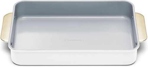 Caraway Non-Stick Ceramic 9”x13” Rectangle Pan - Naturally Slick & Non-Toxic - Ideal for Brownies, Lasagnas - White