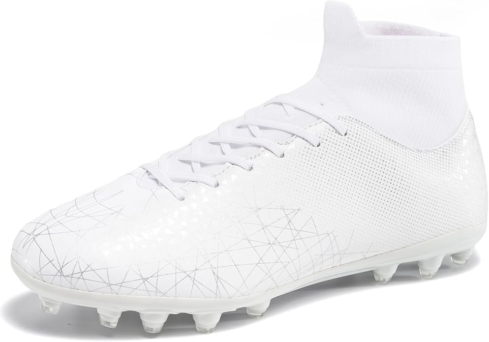 Kids Soccer Cleats High Top Training Youth Football Cleats, Boys Girls Athletic Outdoor