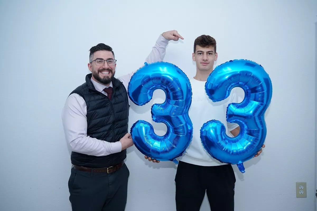 Number 90 Balloon by [Brand Name] - 40 Inch Navy Blue Birthday Decoration for 90th Celebration