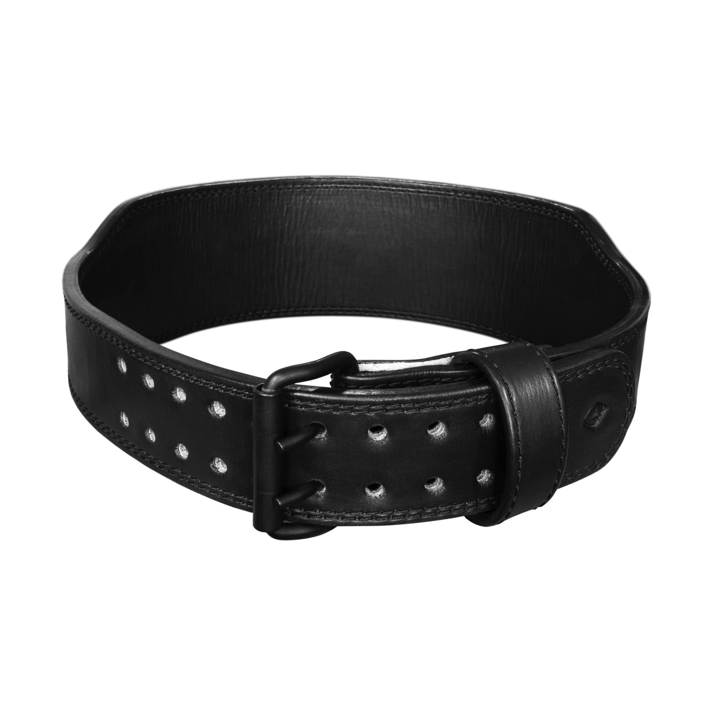 Gymreapers Leather Weightlifting Belt for Bodybuilding, Squatting, Lower Back Support & Back Pain - Real Leather, Adjustable Buckle Sizing - Men Women
