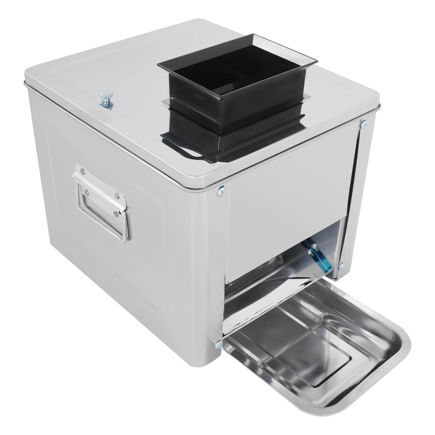 Commercial Meat Cutting Machine for Restaurant 850W 7mm Blade Automatic Electric Meat Cutter Stainless Steel Slicing Shredding Machine, 330lb/h for Cutting Boneless Pork Beef Chicken Fish