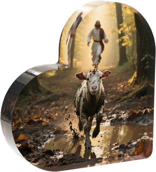Jesus & Lamb Christian Decor - Meaningful Gifts for Catholic Women, Moms & Friends | Perfect for Birthdays & Holidays