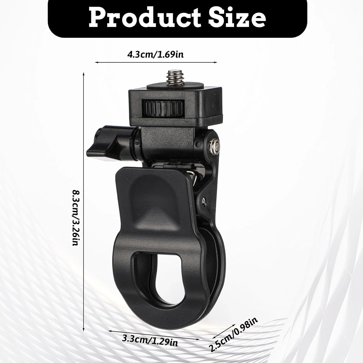 Xelsluthe Monitor Camera Mount Clamp Clip, Ring Light Clip Adapter Replacement Screen LCD Display Top Fill