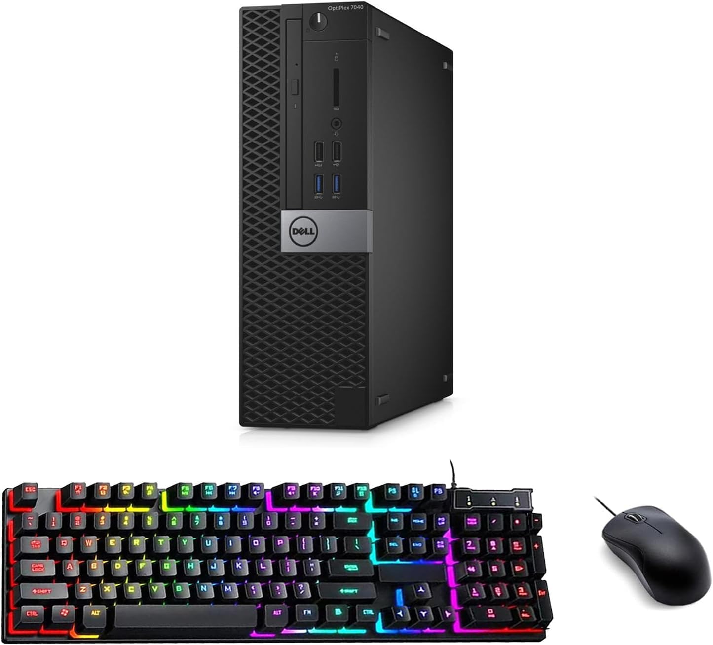 Dell OptiPlex 7040 SFF Desktop Computer PC, Windows 11 Pro, Core i5-6500, 8GB RAM, 256GB SSD, USB WiFi, USB Bluetooth, Mouse and Keyboard (Renewed)