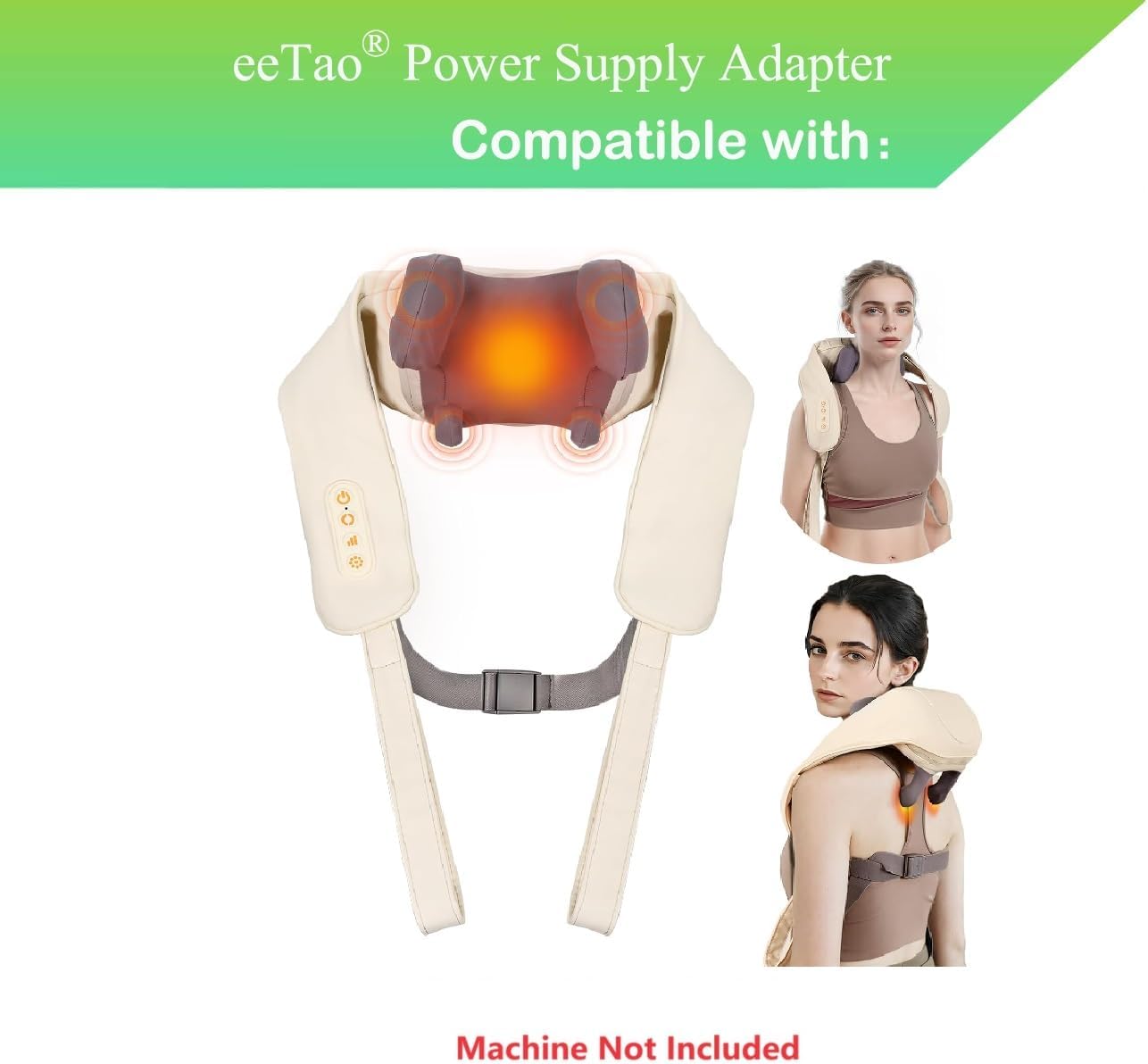 eeTao 5V CMN10D 6D 1800mAh DC5V 5VDC 5.0V USB Type C AC/DC Charger Compatible with arboleaf Neck Massager Rechargeable