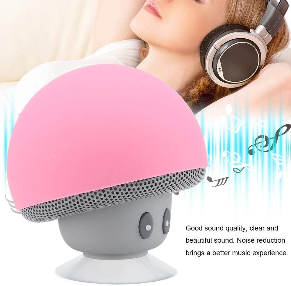Socobeta Bluetooth Speaker Mini Portable Speaker Mushroom Subwoofer with Suction Cup Function