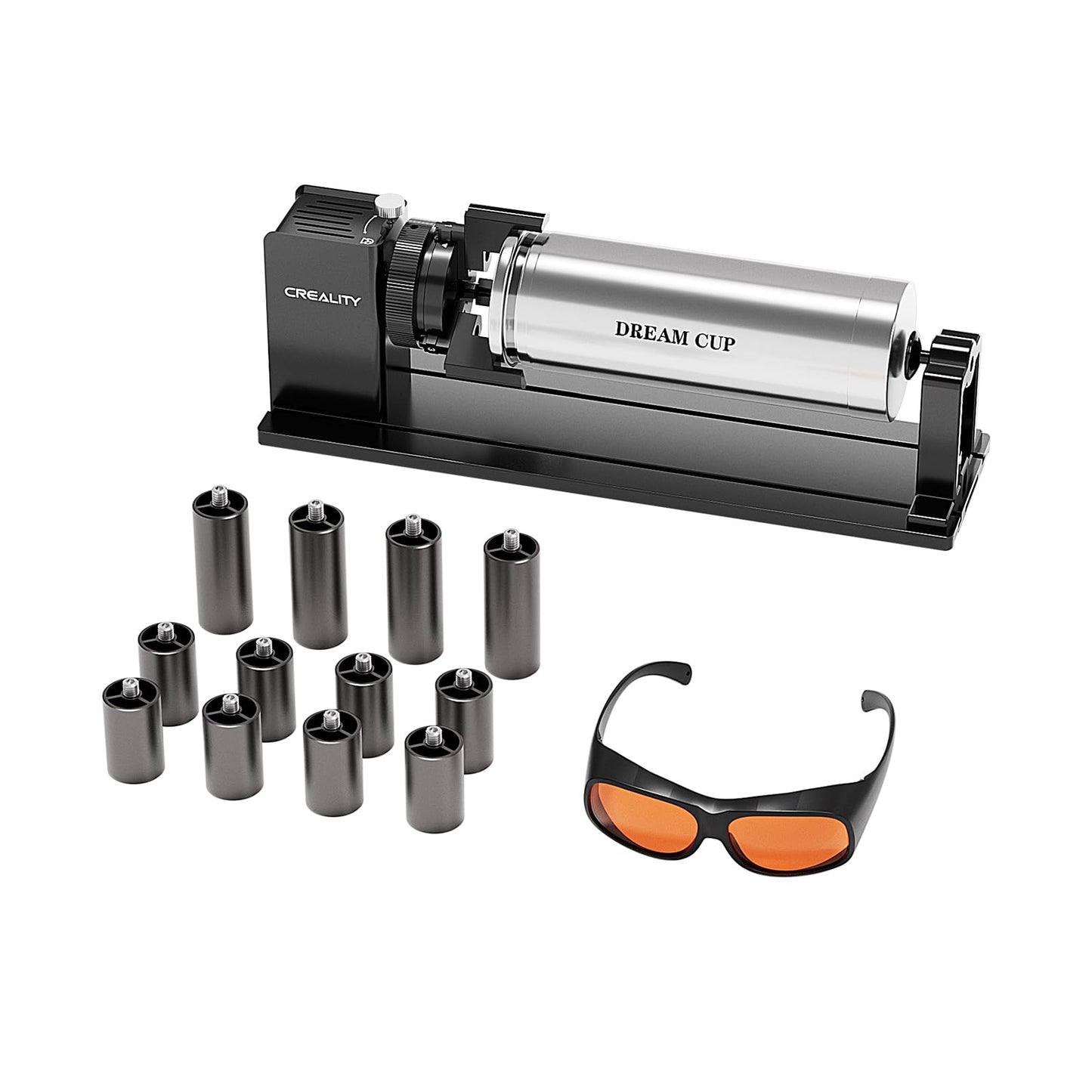 Creality Falcon A1 10W Laser Engraver Bundle with Falcon Rotary Roller, Engravering Accessories 3-in-1 Kit