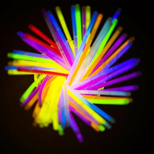 Glow Sticks Bulk Party Pack - 100PCS 8” Glow In The Dark Bracelets | Perfect For Halloween & Camping Fun