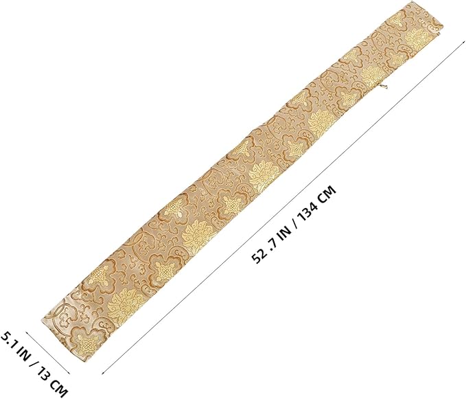 Silk Bag, Katanas Wakizashi Cover Carry Bag Chinese Taichi Carrying Bag Cover Case Pouch with Golden Tassel for Cosplay