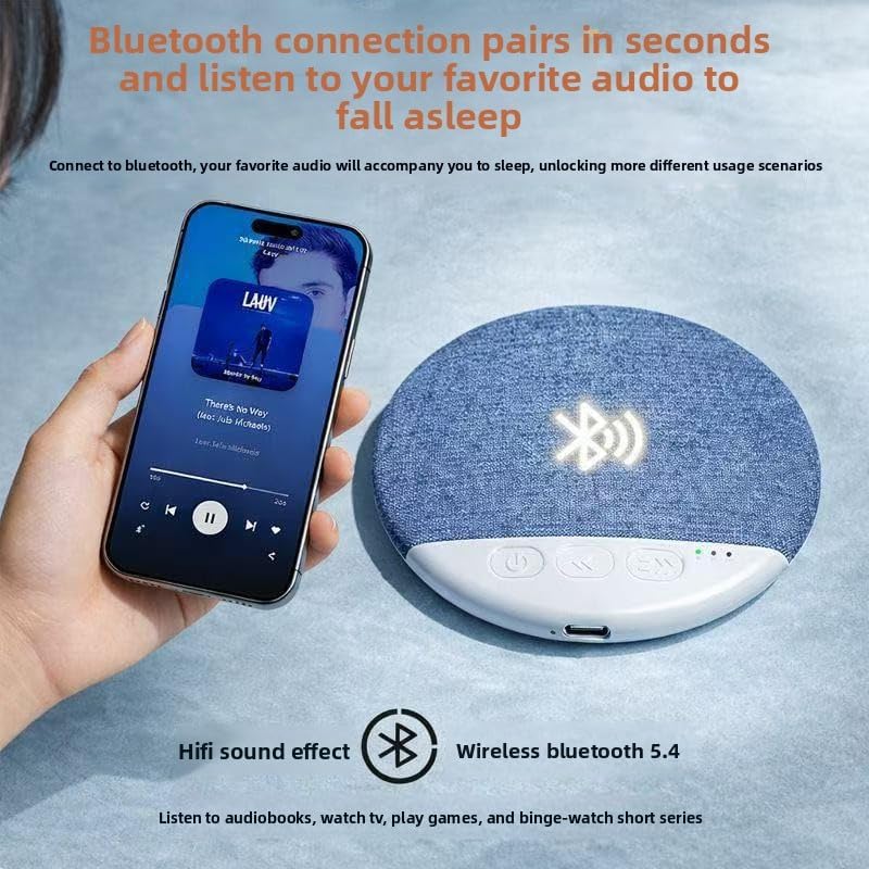 Generic Bluetooth Pillow Speaker for Sleeping, Ultra-Thin Under Pillow Speakers for Sleeping, Mini Portable Wireless