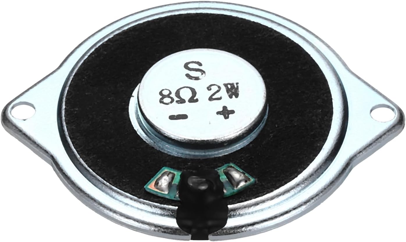 uxcell 1 2W 8 Pcs Ohm Small Speakers Metal Ear Shell Internal Micro Magnet Speaker for Mini Speakers DVD EVD Multimedia