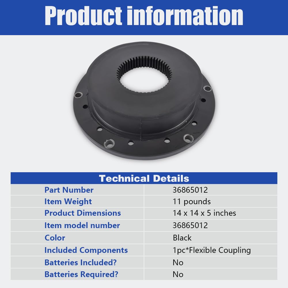 48HE D48407 Flexible Coupling Kit FIT Atlas Copco Portable Screw Air Compressor – Replace D-48407, 1604076100, 1604-0761-00