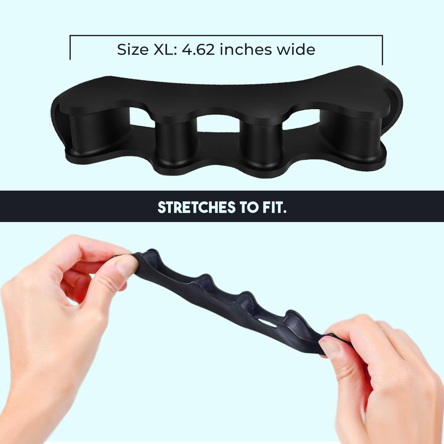 PrimalStep Toe Separators, Spreaders, Spacers, Straightener to Correct Toes for Men and Women, Bunion Corrector, Foot Pain, Plantar Fasciitis, Over 50% Thicker, XL