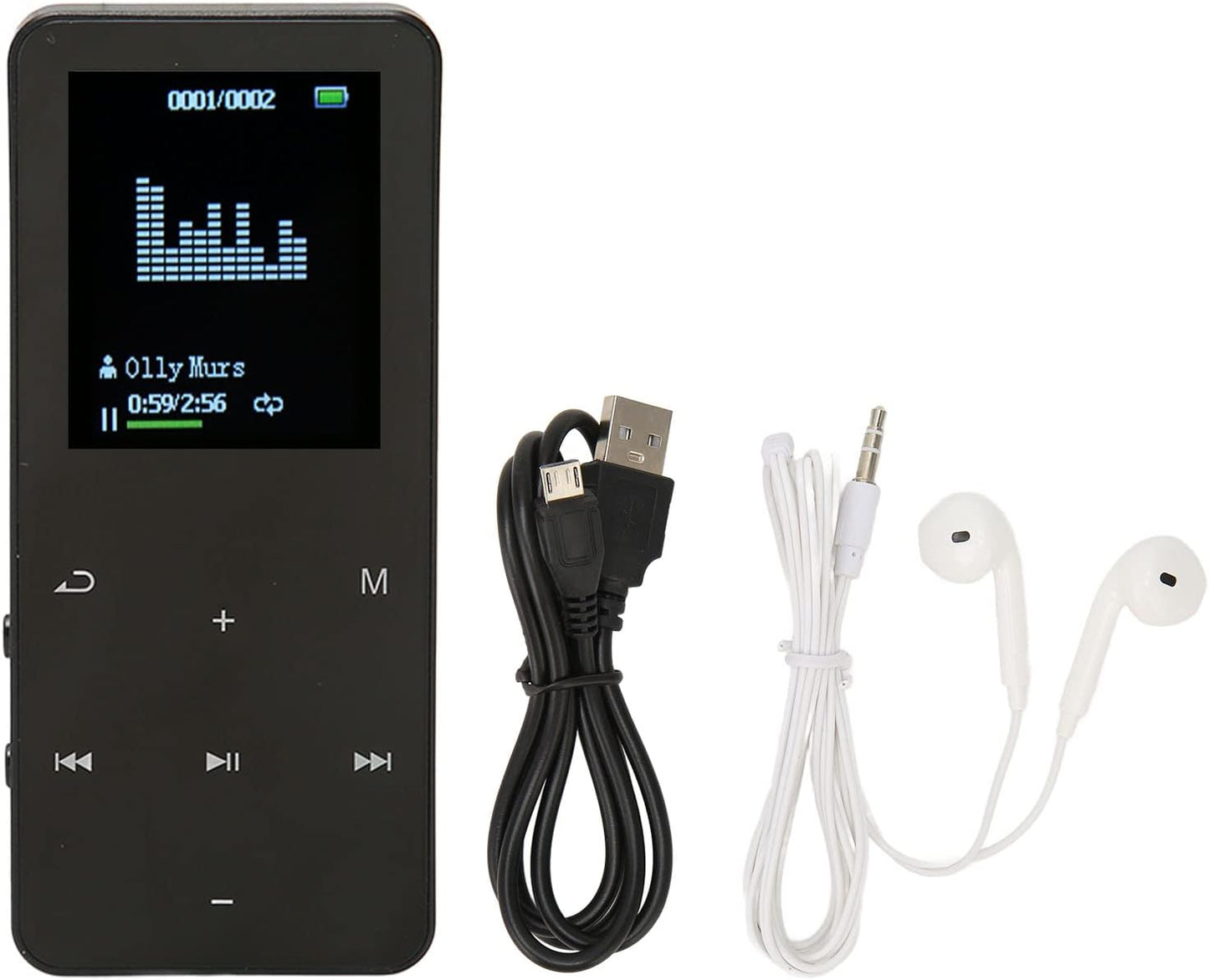 SENECESLI MP3 1.8" 128G Player with Bluetooth, Portable Music Player with Screen, Digital Music Voice Recorder