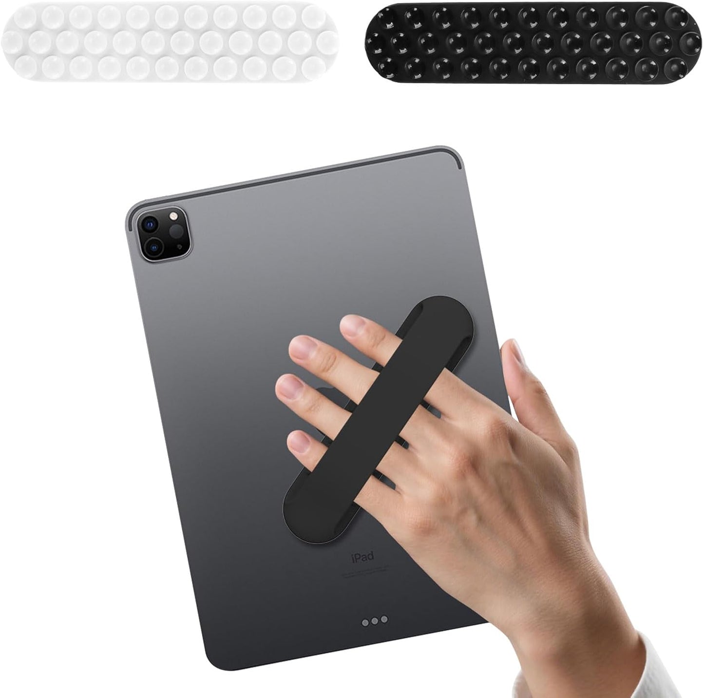 Zquilabon 2 Pack 1.8oz 34 Silicone Tablet Hand Strap, Lightweight Ergonomic One-Hand Grip Holder for Tablets