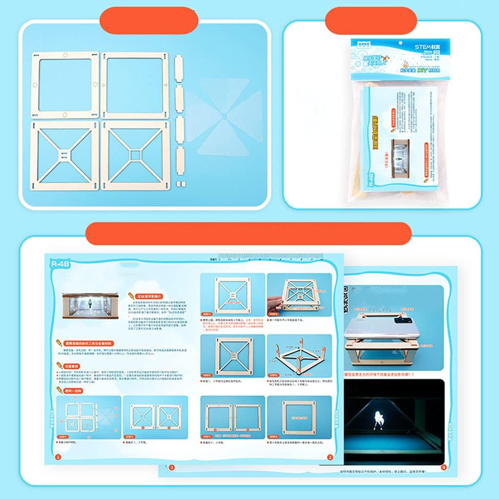 MEELYHOME 3D 3D Hologram Projector Pyramid Mobile Smartphone Hologram Display Stands Projector Any Smartphone Display