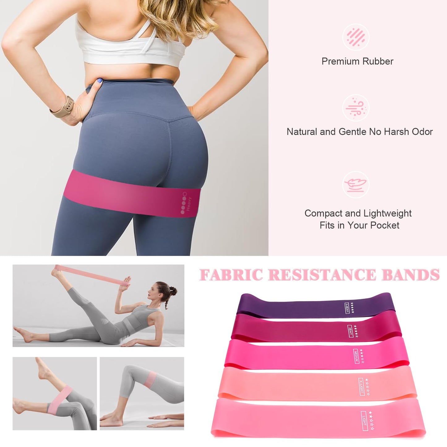 WYDHven Home Pilates Essentials Kit for Women – Complete 14-in-1 Pilates Equipment Ring and Ball Set with 5 TPE Resistance Bands, 8-Shaped Pull Band, Stretch Strap and Waterproof Bag