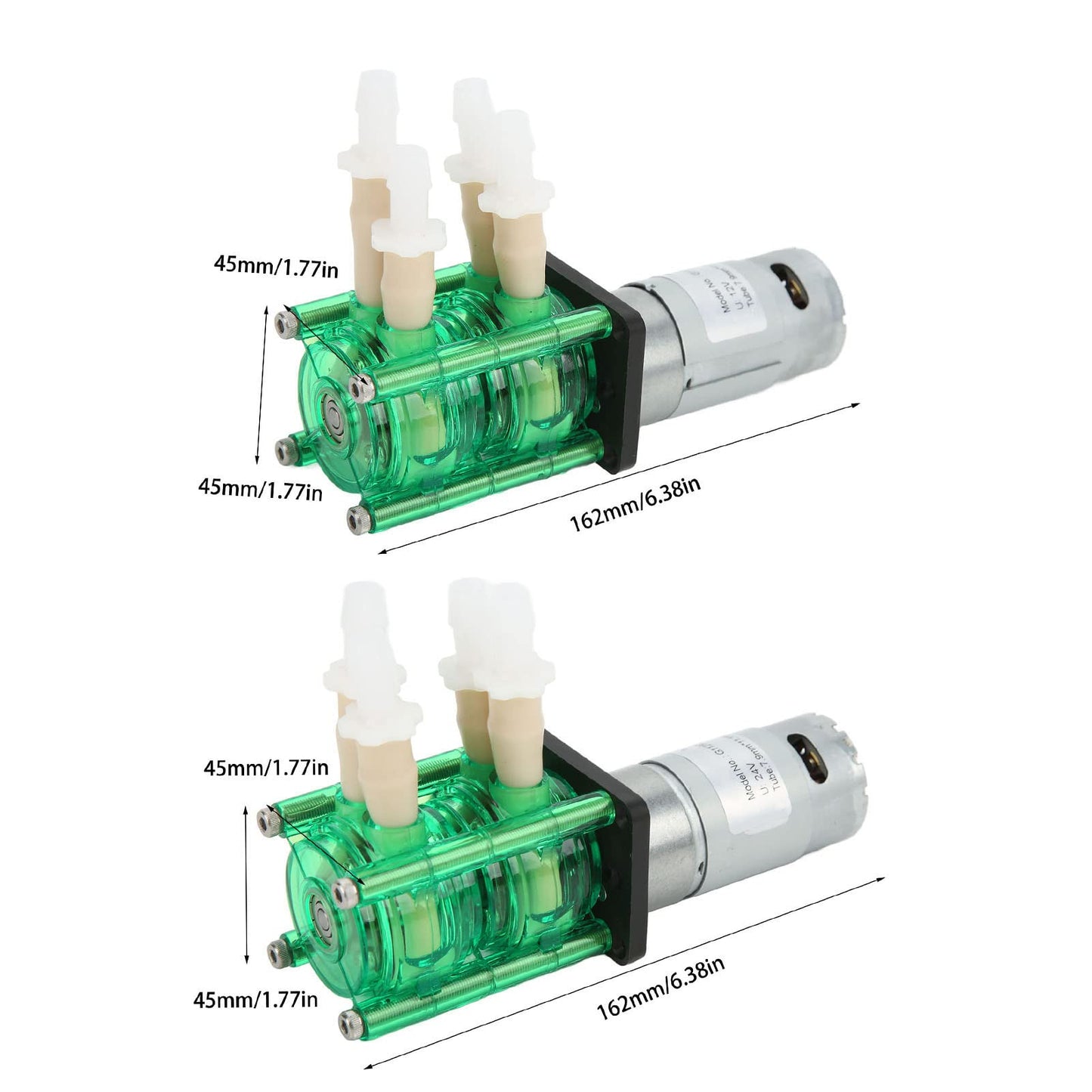 Peristaltic Metering Pumps Dual Head High Peristaltic Pump Liquid Dosing Pump with BPT Tube for Lab Analytical Liquid Liquid Sampling Analysis