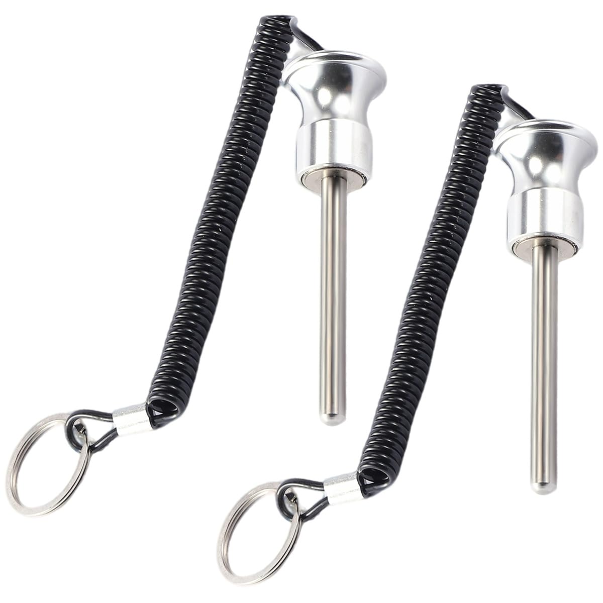 Gym Pin, Weight Stack Pin, Magnetic Weights Pin, Universal Magnetic Weight Pin with Pull Rope, Gym Pins for Weight Stack, Home Gym Parts, Exercise Machine Parts & Accessorie(Silver *2)