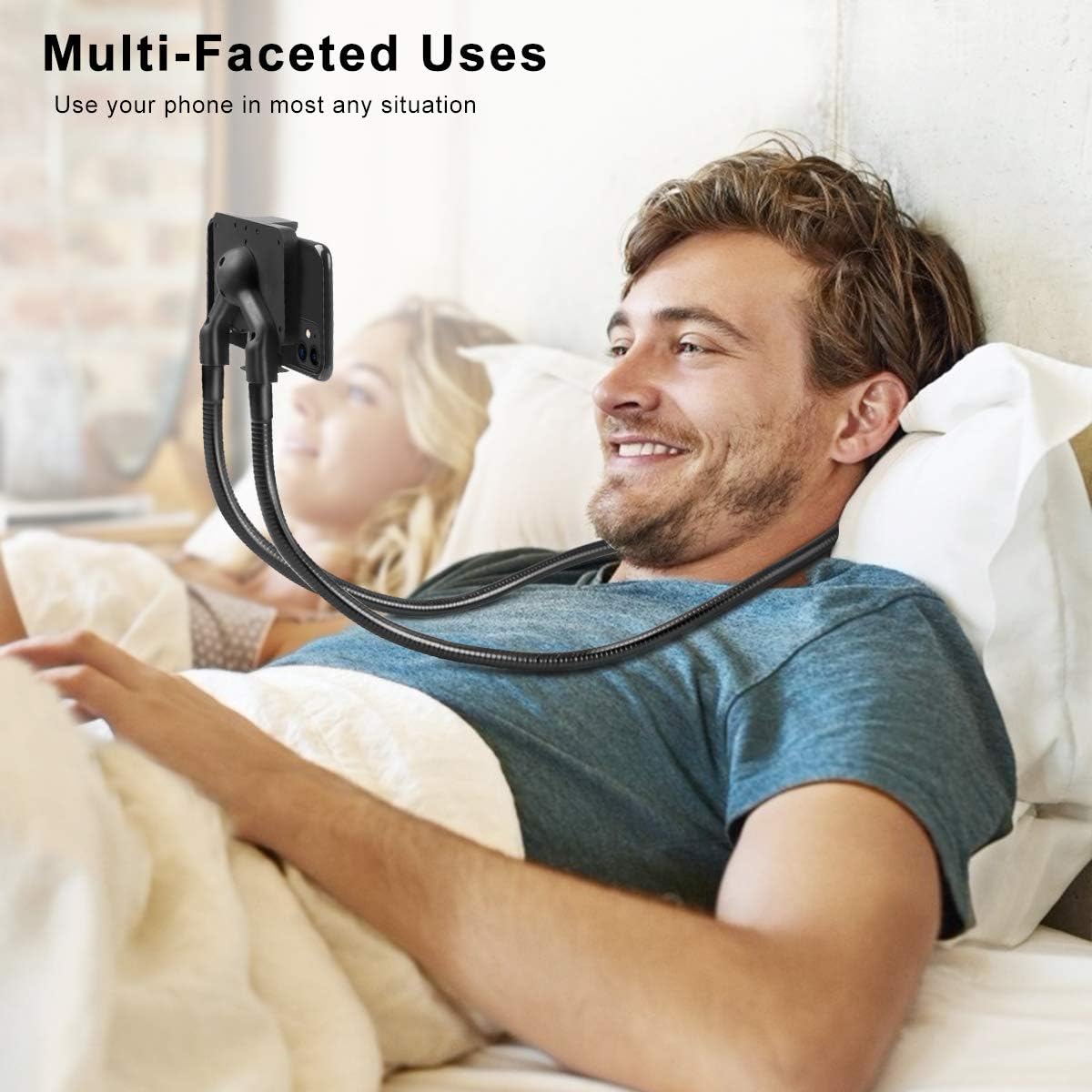 B-Land Cell Phone Holder, Universal Mobile Phone Stand, Lazy Bracket, DIY Flexible Mount Stand with Multiple Function