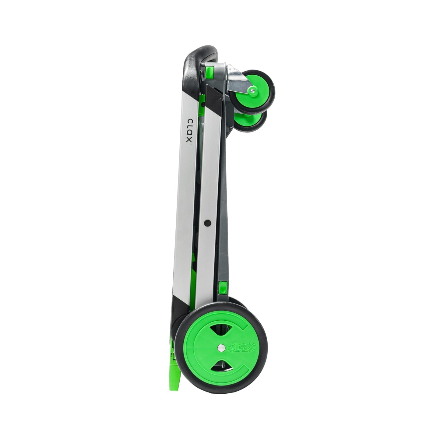 CLAX® The Original | Made in Germany | Multi Use Functional Collapsible Carts | Mobile Folding Trolley | Storage Cart Wagon | Shopping Cart with 2 Storage Crates (Green)