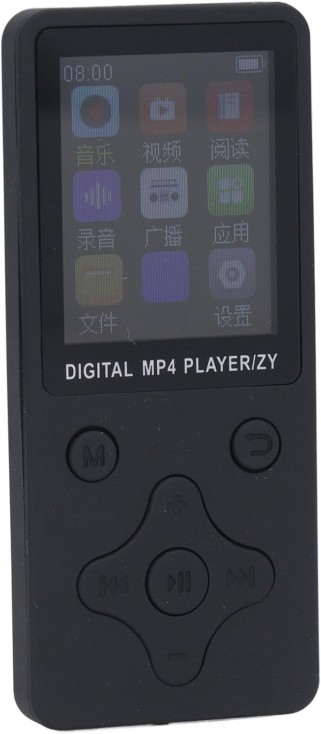 Yoidesu 64GB MP4 MP3 5.0, 1.8 Inch MP4 180mAh MP3 Player with Bluetooth HD Screen for Android, Portable Streaming Music