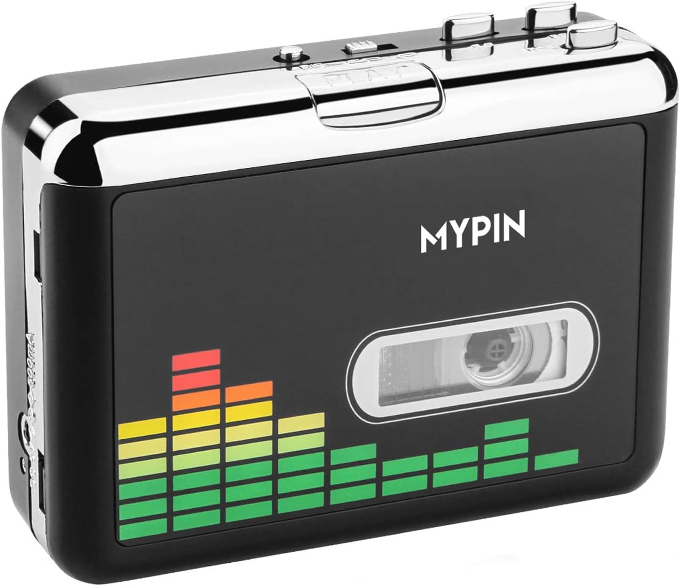 Cassette MP3 Cassette Tape-to-MP3 USB to Converter, Portable Walkman Audio Music Player Converter with Earphones