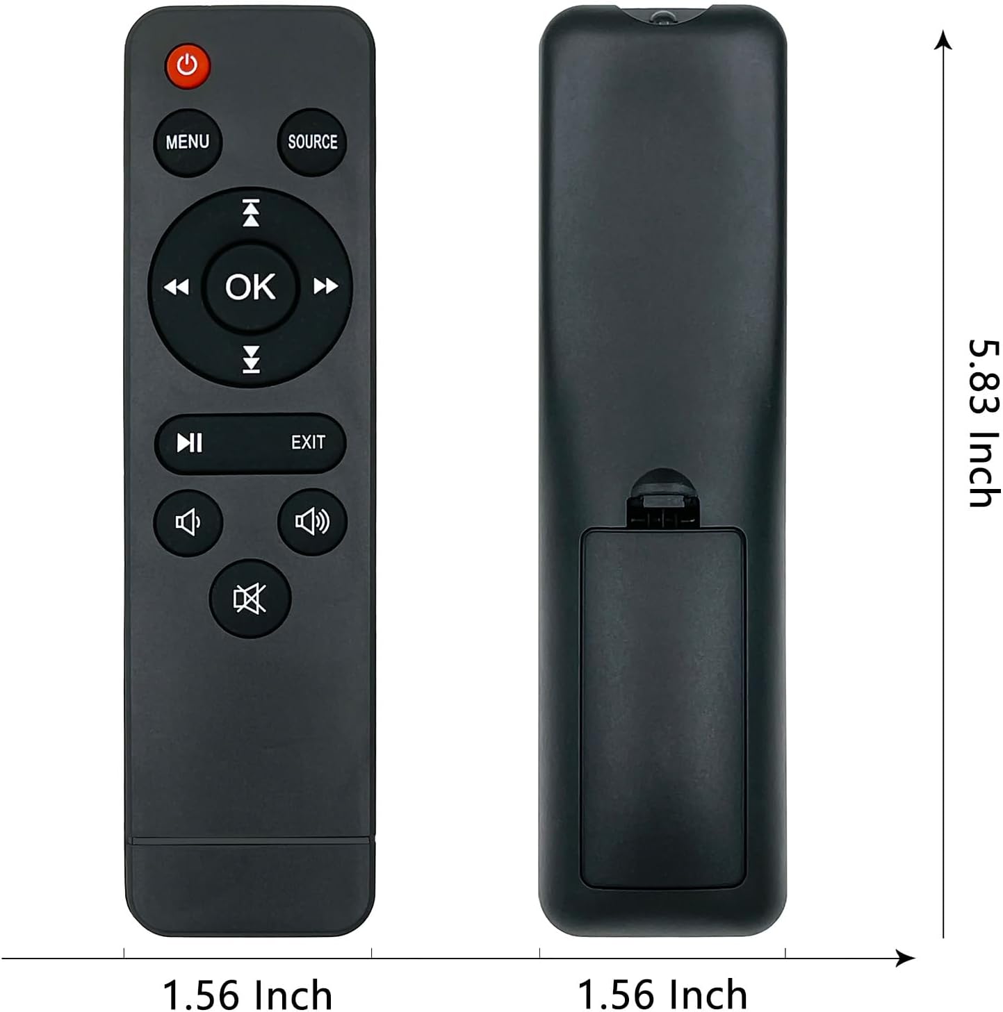 ZECARFA M8-F M8-F A008 V08 M10 HI-04 Control(M8-F Replacement Mini Projector Remote Compatible with AuKing / / NISOO /