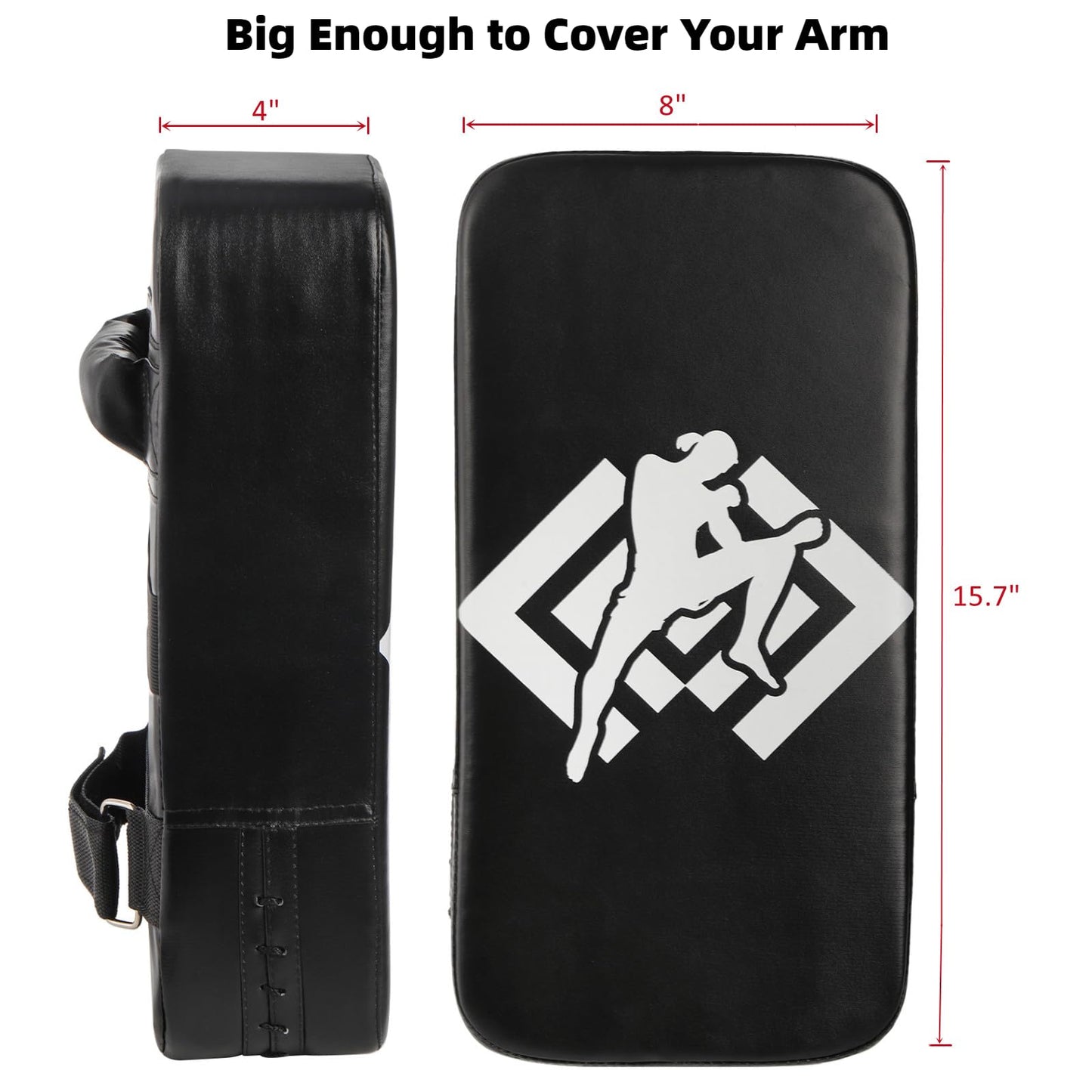 ZOOFOX 2 Pack Muay Thai Pads, Boxing Equipment Kicking Punching Shield, MMA Karate Taekwondo Training Pads for Men Women Gym