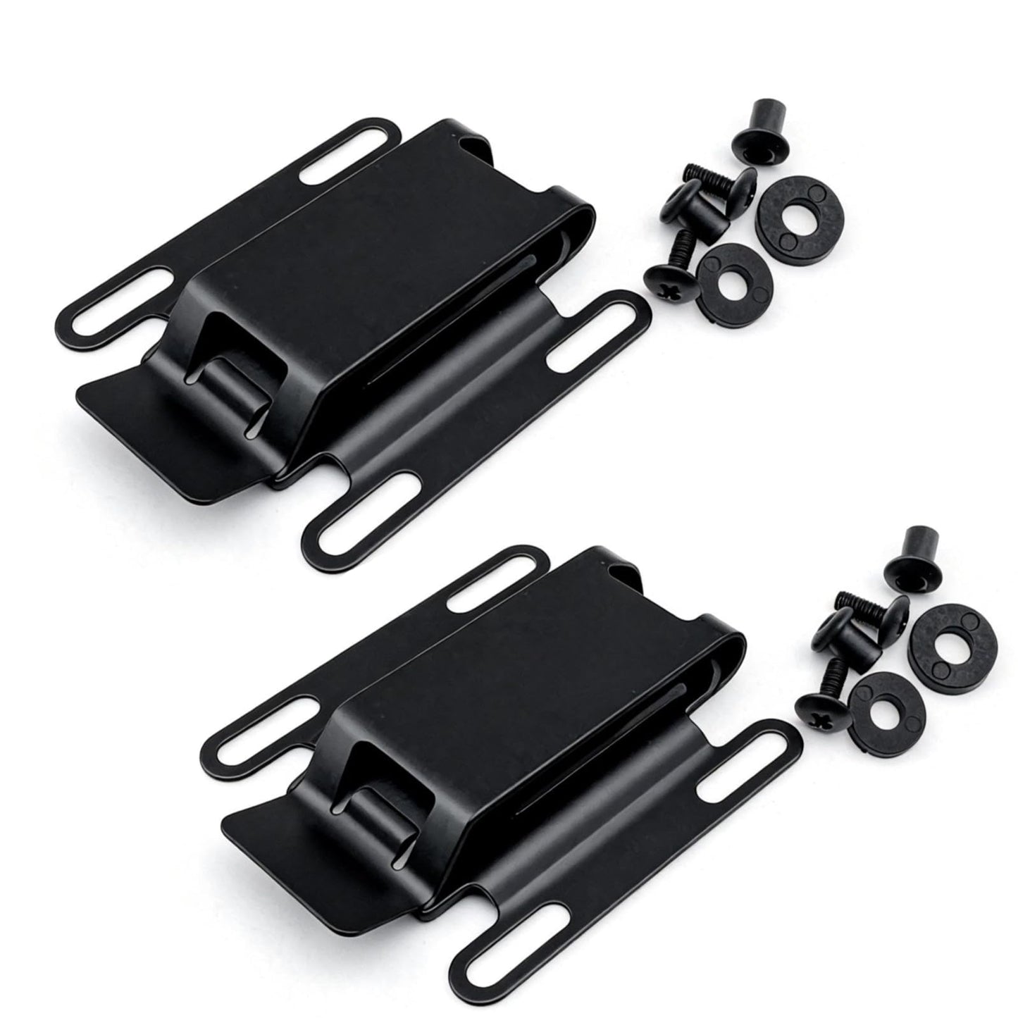 FJYXCHENXM 2 Pairs Stainless Steel Kydex K Sheath Clip, Universal Knife Scabbard Waist Clip – Ideal for Securing Knife Sheaths on Belts During Outdoor Camping, Hiking & Daily Carry