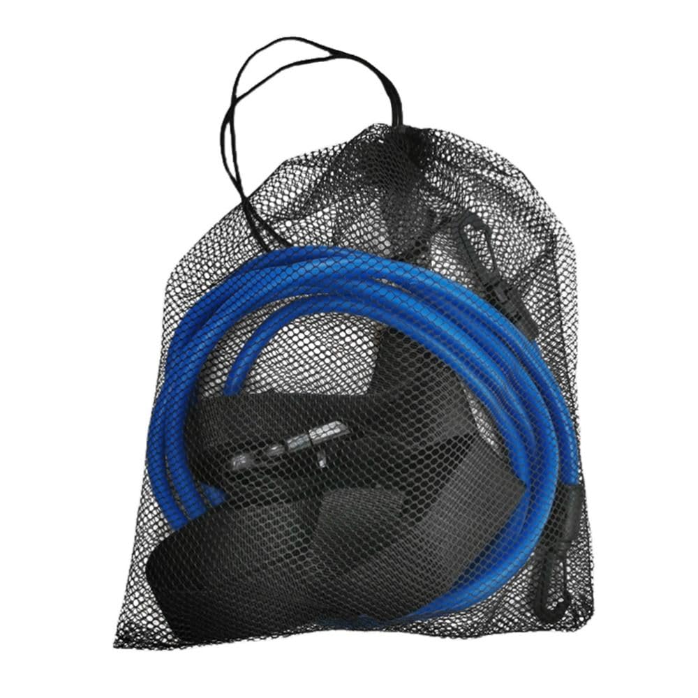 Chiffonade 3 Meter Elastic Swimming Tether Trainer Belt with Bungee Cord Adjustable 55cm-1.05m Waist Belt for Stationary Swim Training for Adult