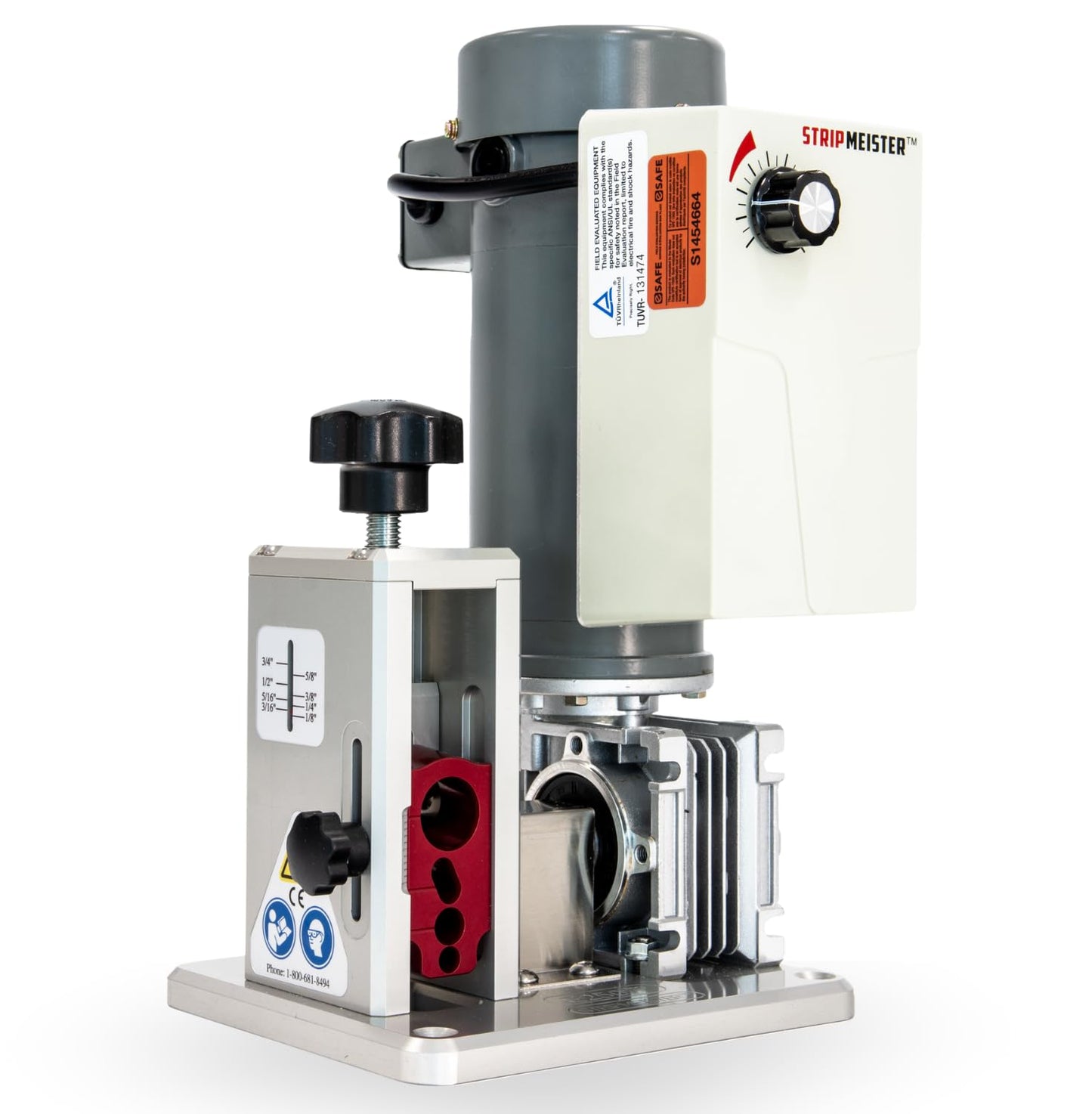 StripMeister E250 Pro Electric Automatic Wire Stripping Machine – Wire Size Up To Ø3/4", Jam-Free, Motorized Wire Stripper with Variable Speed Control for Copper Wires