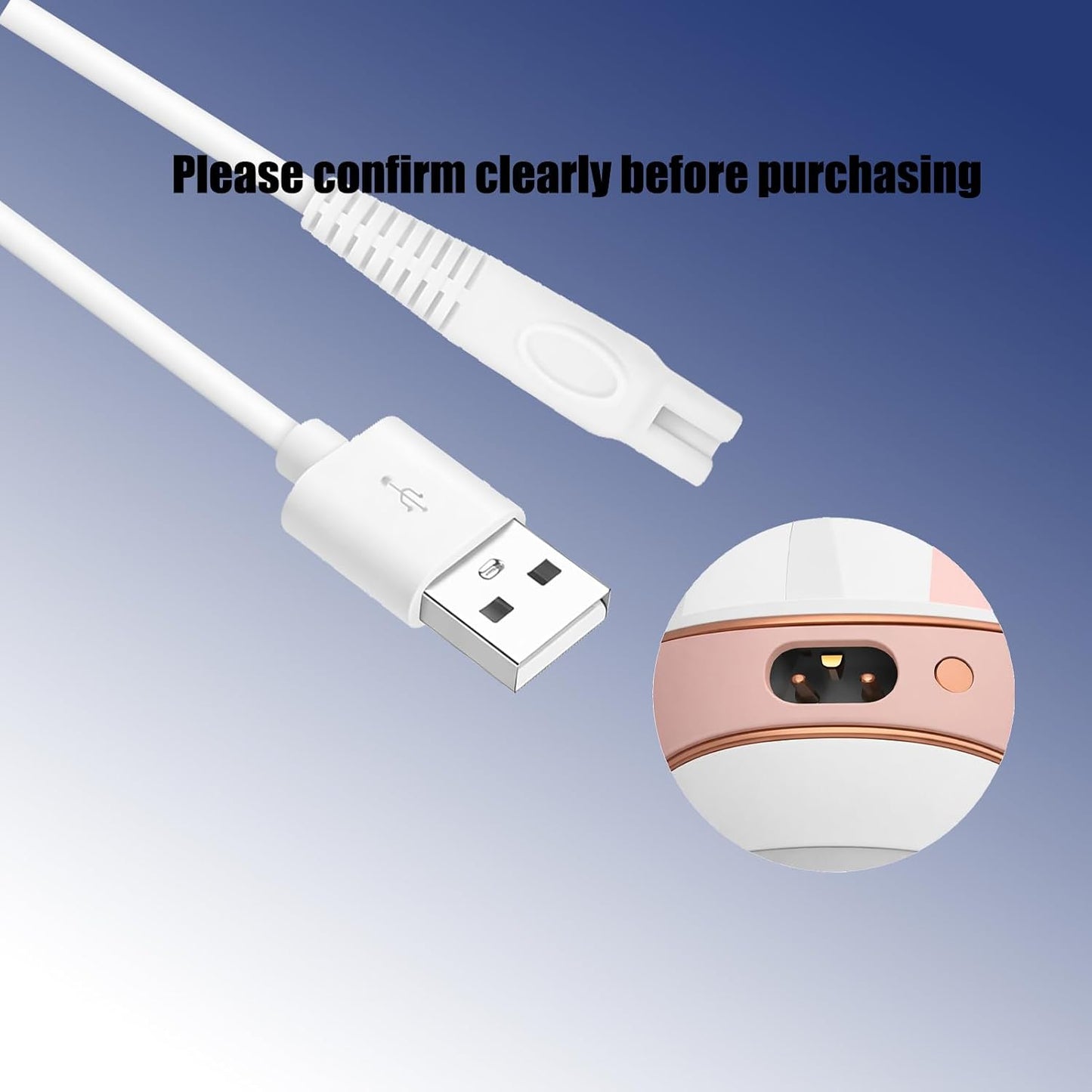AZJCKEW 5V 2A Trimmer USB Charger and Wall Adapter Compatible with Touch Women Shaver Power Supply Cord for Electric