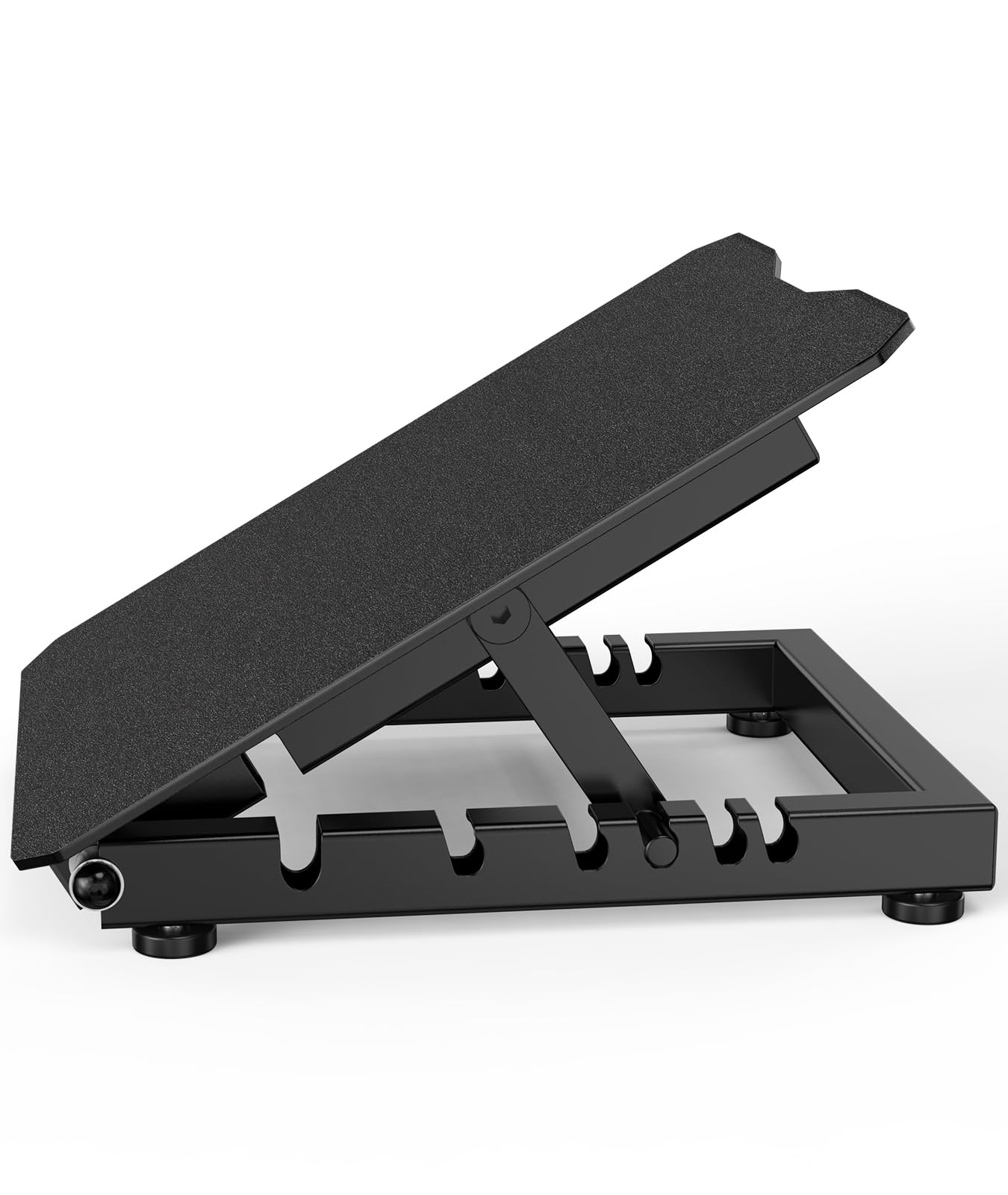 OYY Steel Slant Board for Calf Stretching, 600lbs Capacity Incline Board with Full-Surface High-Grip Tape, 5-Level Adjustable Squat Wedge for Plantar Fasciitis, Home Gym & Physical Therapy