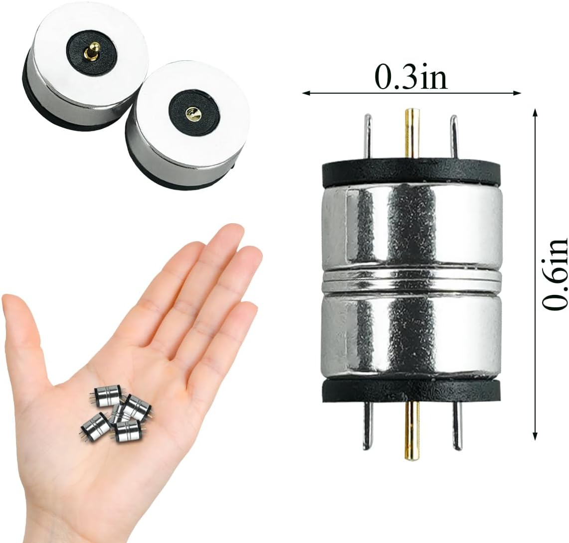 KFAREJGOAE 10 2 8mm Pieces Magnet Male Female Pin Magnetic Cable Magnetic LED Light Power Socket Terminal Accessories