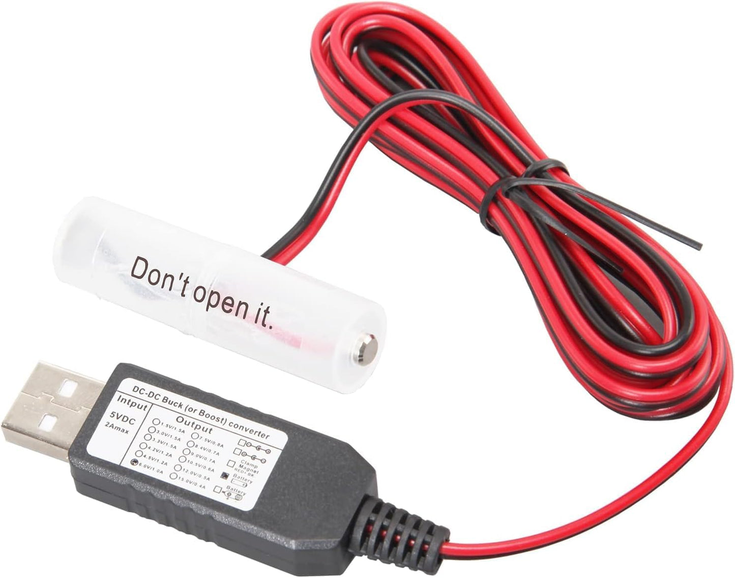 MyuSuiRan 5V 1.5V 3V 4.5V 6V 9V 1 4pcs 78INCH (2AA) Battery Eliminator Replace Kit USB to Power Supply Converter to AA