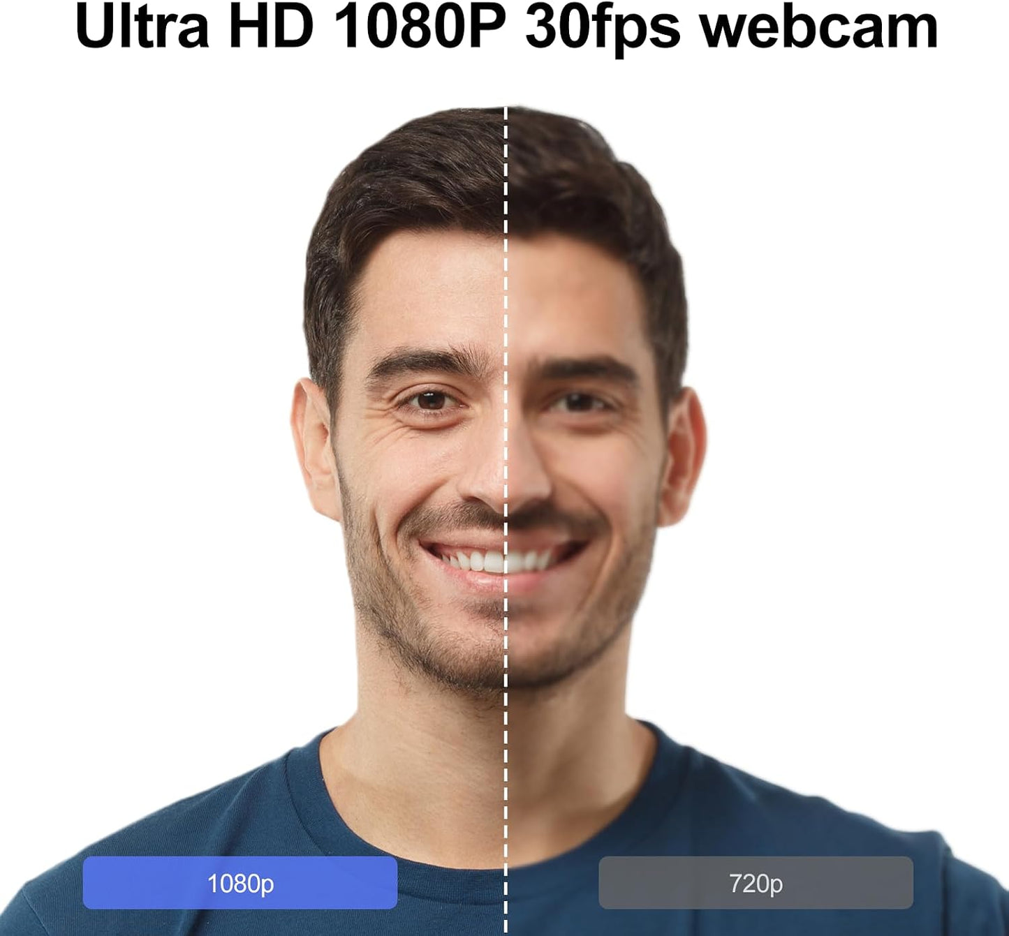 Angetube 1080P 2 2025 HD Webcam with Microphone, Computer Camera, Mics, USB Type-A & A-to-C Adapter, Plug & Play USB PC