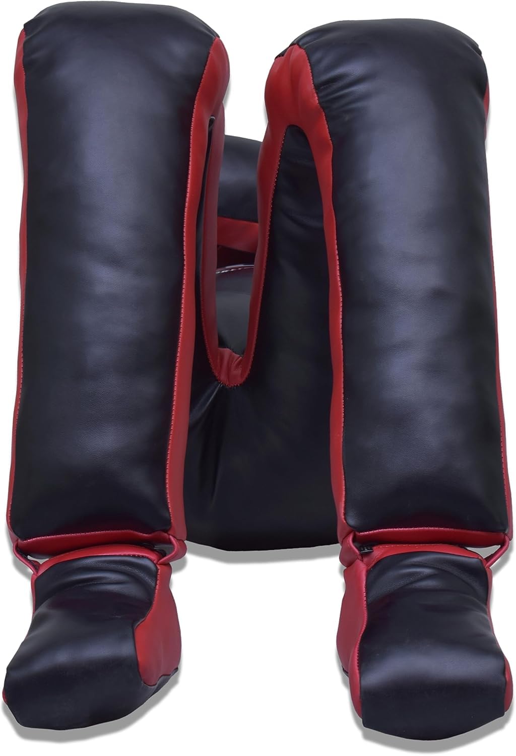 Minahil Sports Sitting PU Leather Grappling Dummy for Submission Drills Leg Locks, Ankle Locks, Heel Hooks, Boxing, BJJ Jiu Jitsu, Wrestling and self-Defense Training Unfilled 180cm (JD-2, 6 Ft)