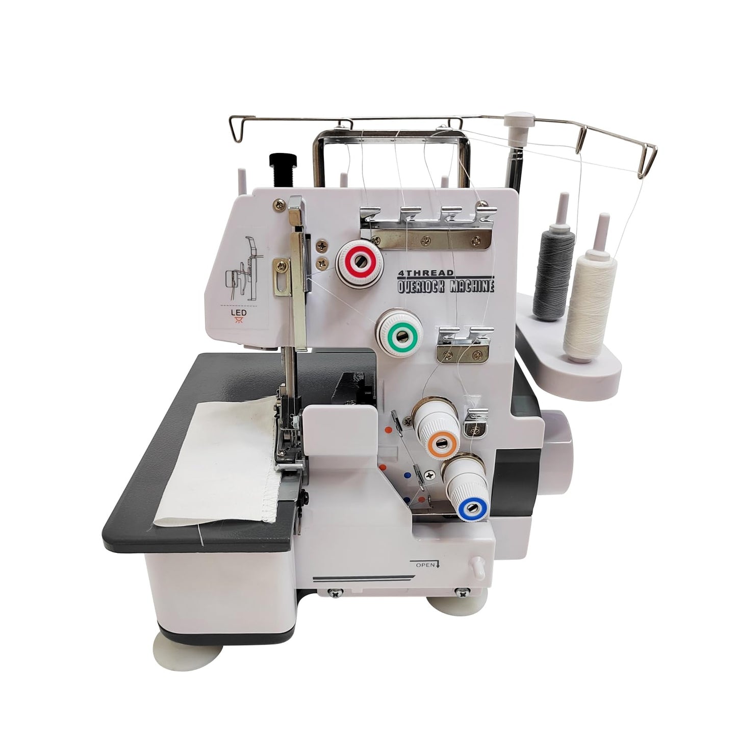 INTBUYING Serger Overlock Machine, Serger & Overlock Machine with Heavy-Duty Metal Frame, Twin-needle 3/4 Thread Overlock Machine 110V, for Sergering Overlocking Professional & Home Use