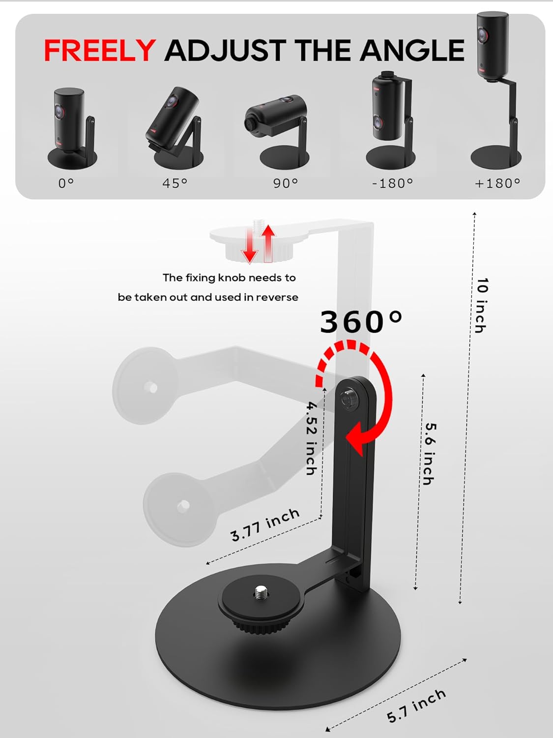 3/Air/Pro, 360 1/4-Inch Projector Stand for Nebula Capsule Series & XGIMI Halo+(New) Works with Capsule Mini Projectors