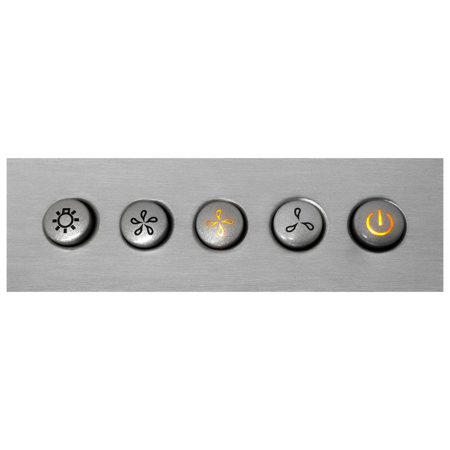 COSMO COS-63190 36 in. Vista Collection 380 CFM Ducted Wall Mount Range Hood, Button Controls, LED Lights, Stainless Steel
