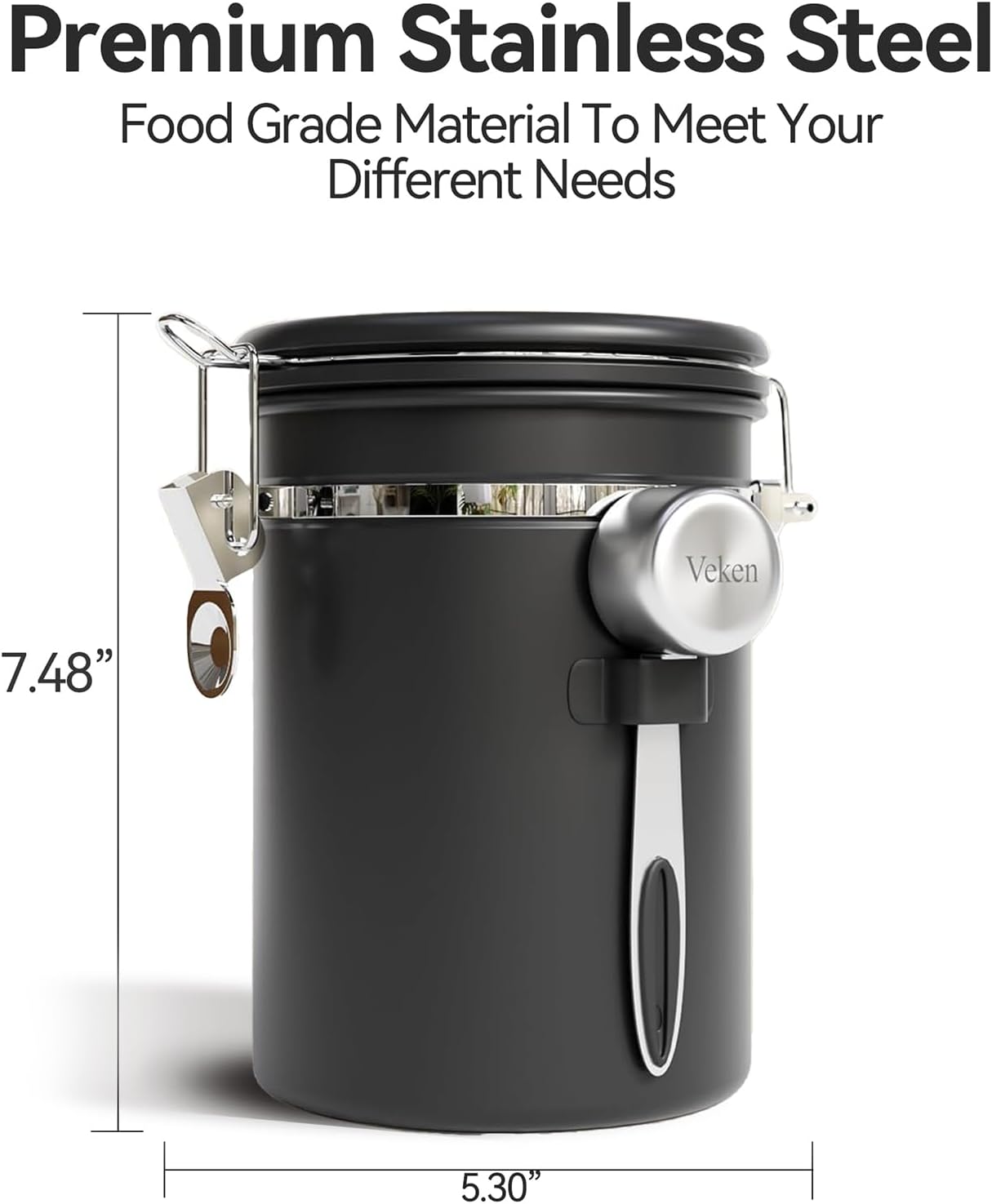 OlarHike 144QT Lockable Storage Bin - Versatile Organization Solution | Includes 22oz Black Coffee Canister