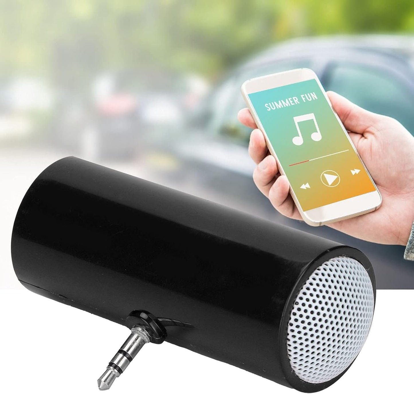 KIMISS 3.5 mm Mini Portable Speaker, Pillow Speaker Jack Stereo Plug in Speakers Cellphone Speaker Mini Speaker